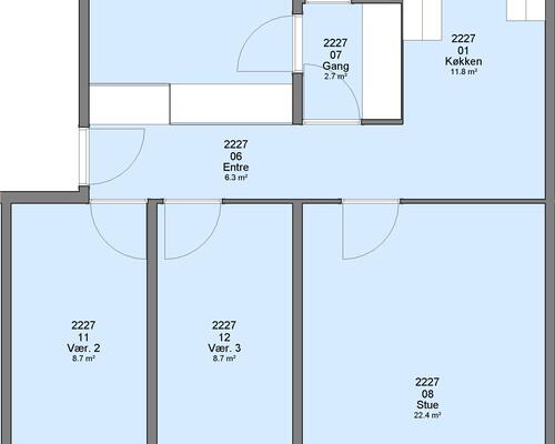 4 værelses lejlighed i Ringsted