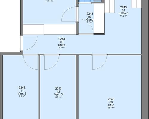 4 værelses lejlighed i Ringsted