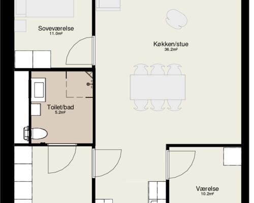 3 værelses hus i Silkeborg
