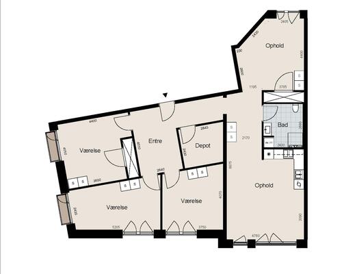 4 værelses lejlighed i Hillerød