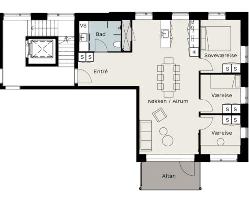 4 værelses lejlighed i Viborg