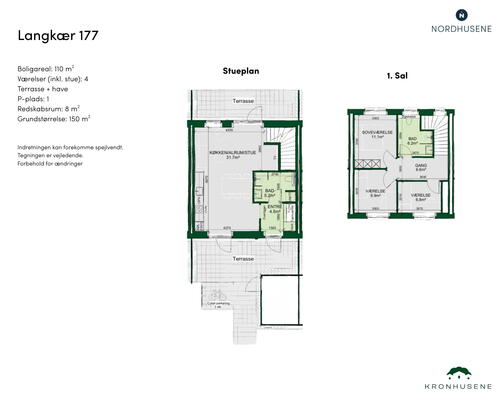 110 m2 værelse i Rønde