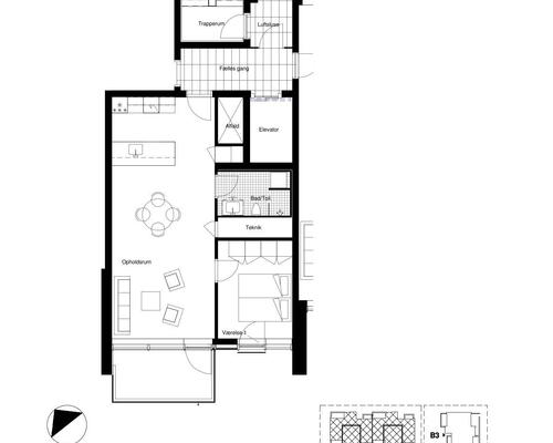 2 værelses lejlighed i Århus C