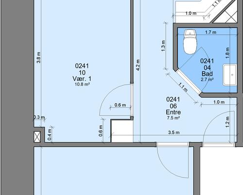 2 værelses lejlighed i Randers NV