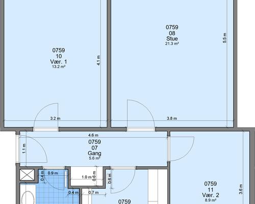 3 værelses lejlighed i Randers NV