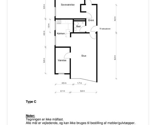 3 værelses lejlighed i Aalborg SØ