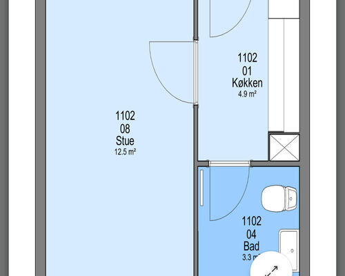 Cozy stundet apartment lyngby near DTU 