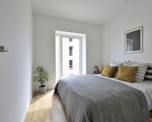 Fløjhusene - Bygningn A - Stor 4-værelses lejlighed med egen terrasse og plads til hele familien