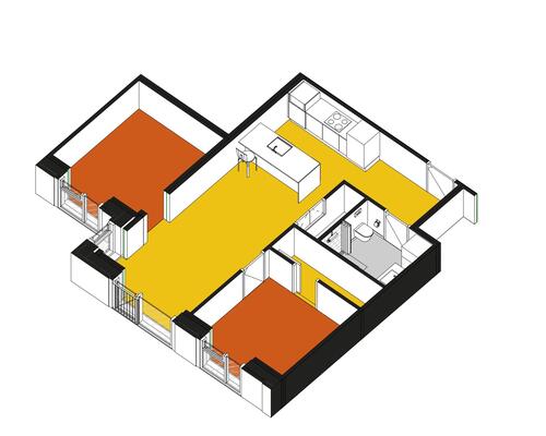 2 værelses hus i Odense SV