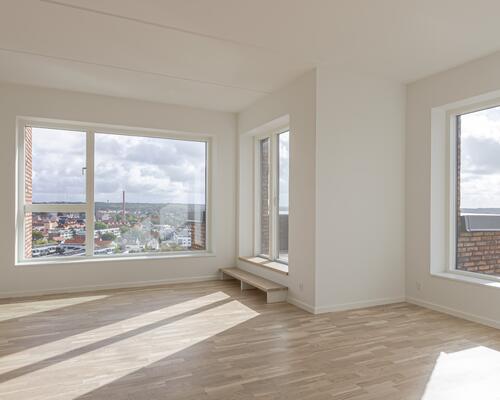 Eksklusiv penthouse-bolig på 14. sal