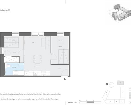 3 værelses lejlighed i Århus N