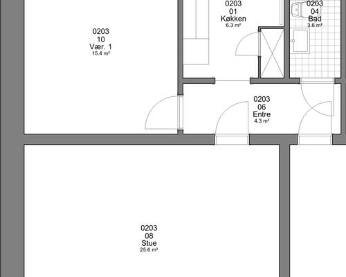 2 værelses lejlighed i Haderslev