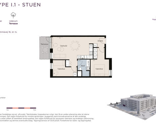 Moderne 3-værelses tæt ved Ballerup st.