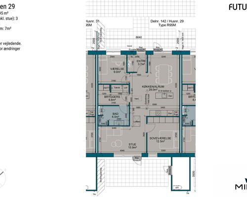 3 værelses hus i Haslev