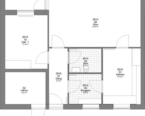 2 værelses hus i Haderslev