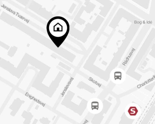 3 værelses møbleret lejlighed i Charlottenlund - 67 kvm