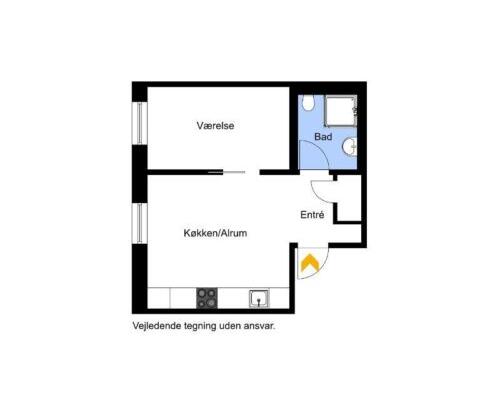 2-værelses lejlighed i Århus