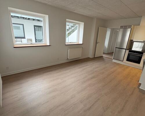 Nyere 2 værelses lejlighed i baggård