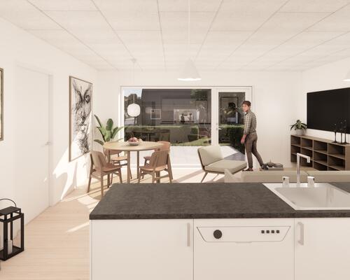 NYBYGGET 3-VÆRELSES RÆKKEHUS I ÅRSLEV!