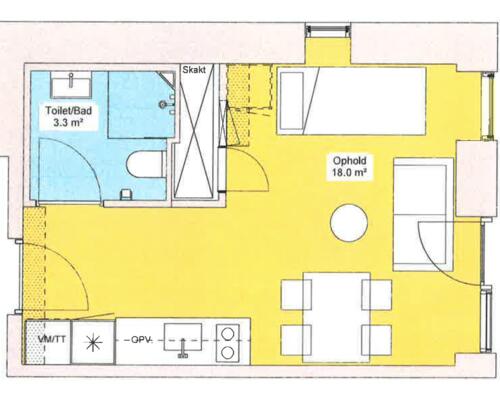 Lækker 1-værelses i centrum!