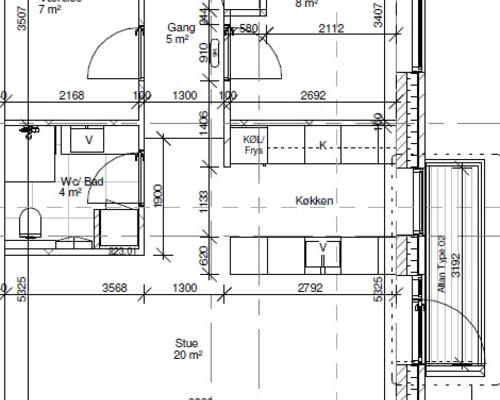 3 værelses lejlighed i Århus C