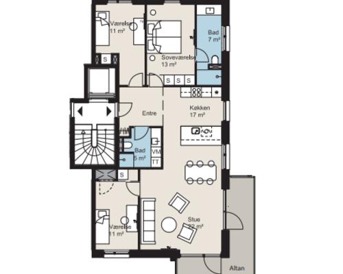 4 værelses lejlighed i Farum