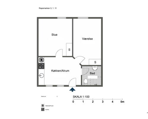 Velindrettet 2 værelses lejlighed omgivet af skøn natur ved SDU - KUN 1 MÅNEDS DEPOSITUM!