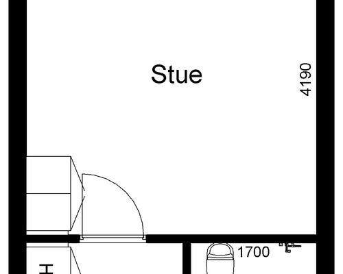 1 værelses lejlighed i Bjerringbro