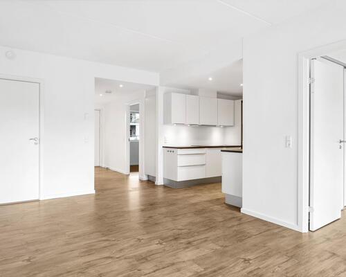 Moderne 3-værelses på 79 m2 med altan, elevator og fælles tagterrasse – tæt på Lindholm Søpark og SKANSEN