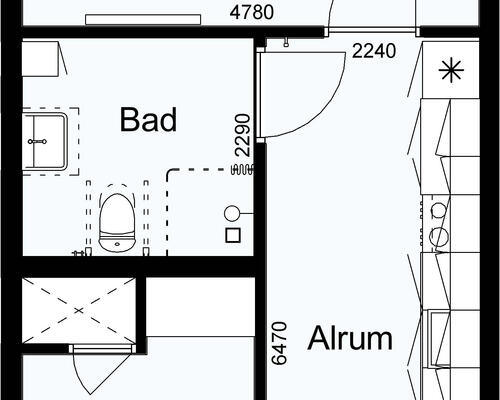 2 værelses lejlighed i Viborg