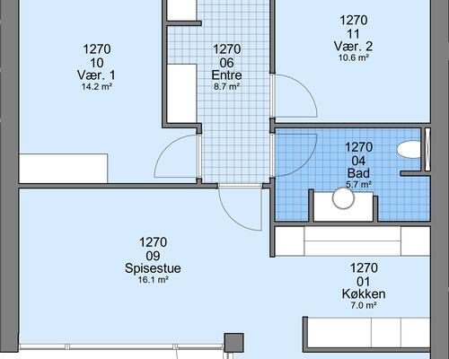 3 værelses hus i Ringkøbing