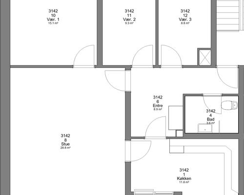 2 værelses lejlighed i Varde