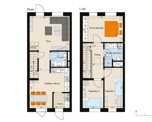 4 værelses hus i Greve