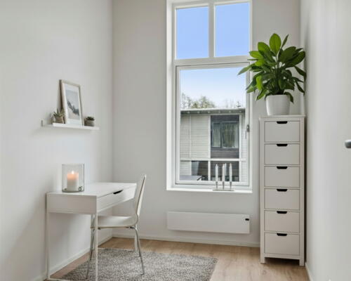 Stort rækkehus med 4 værelser, depotrum og have