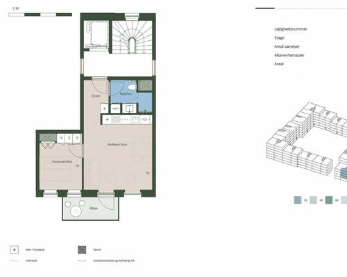 2 værelses lejlighed i Hedehusene