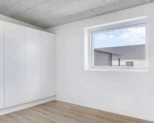 Nybygget rækkehus i 1 plan