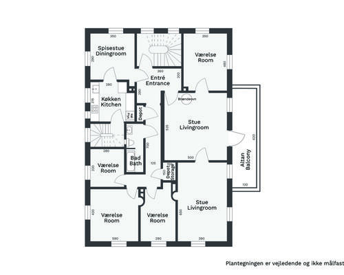 7 værelses lejlighed i Virum