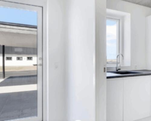 Nybygget rækkehus i 1 plan