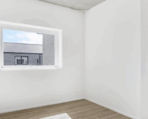 Nybygget rækkehus i 1 plan