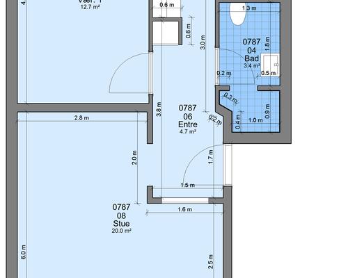 2 værelses lejlighed i Randers