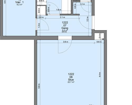 2 værelses lejlighed i Randers NØ