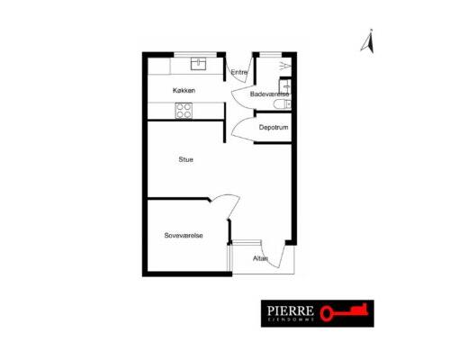 2 værelses lejlighed i Kolding