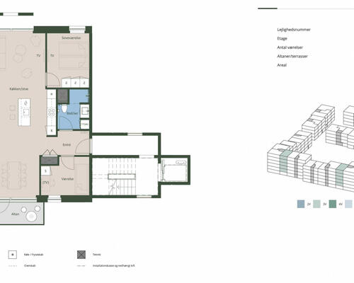 3 værelses lejlighed i Hedehusene