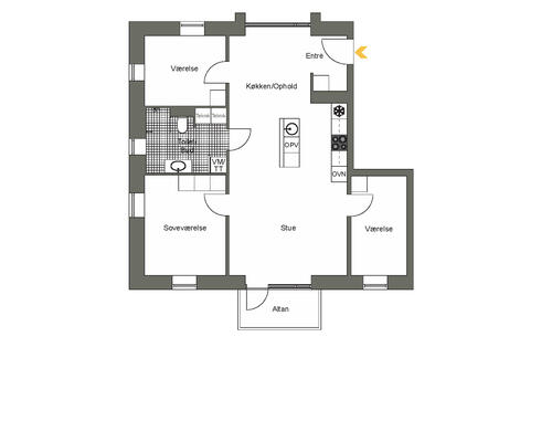 4 værelses lejlighed i Aalborg SV