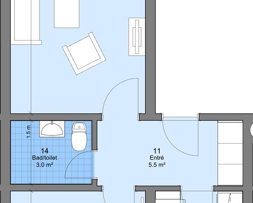 3 værelses lejlighed i Odense C