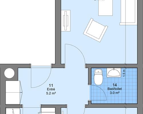 3 værelses lejlighed i Odense C