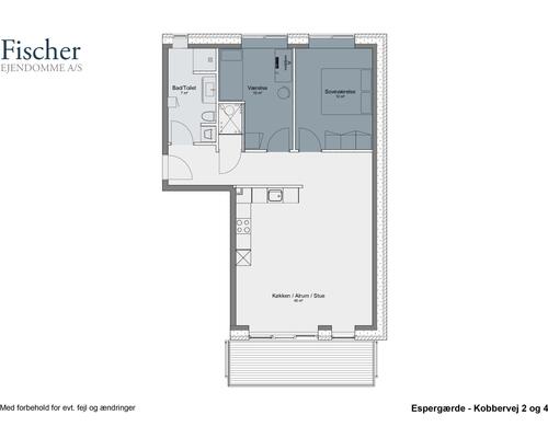 3 værelses lejlighed i Espergærde