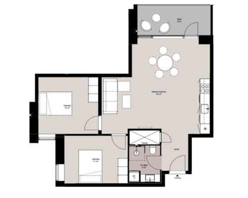 Fantastisk 3-værelses lejlighed i hjertet af Aarhus C