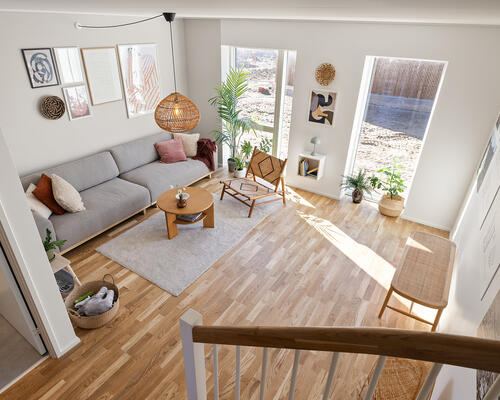 Familievenligt rækkehus med have mod vest