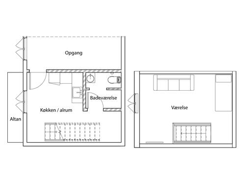 Flot lejlighed fra 2022 med altan i hyggeligt gårdmiljø - centralt i Svendborg